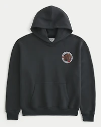 Boxy University of Houston Cougars Basketball Graphic Hoodie