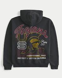 Boxy University of Southern California Trojans Graphic Hoodie