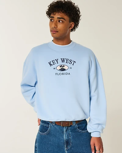 Baggy Cinch Key West Graphic Crew Sweatshirt