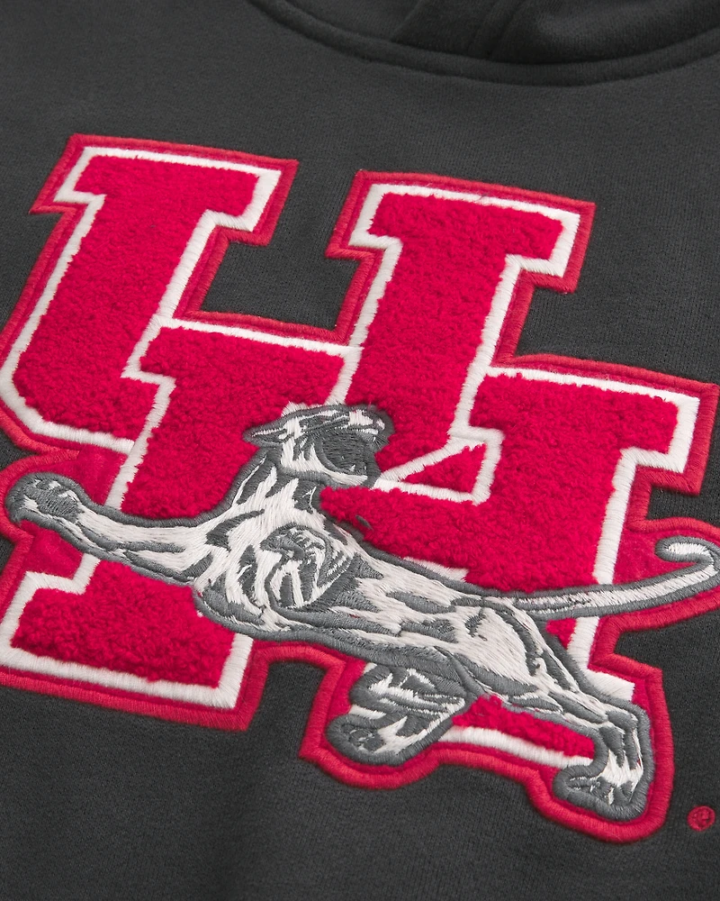 Boxy University of Houston Cougars Graphic Hoodie
