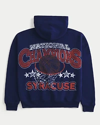 Boxy Syracuse University Orange Graphic Hoodie