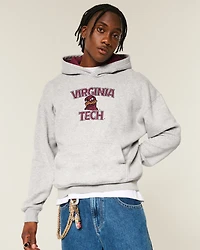 Boxy Virginia Tech Hokies Graphic Hoodie