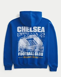 Boxy Chelsea FC Graphic Hoodie