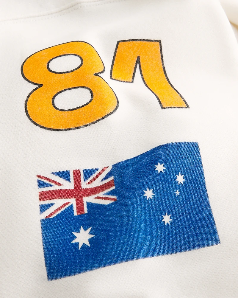 Boxy McLaren Graphic Hoodie