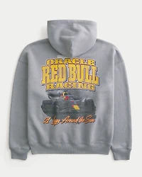Boxy Oracle Red Bull Racing Graphic Zip-Up Hoodie