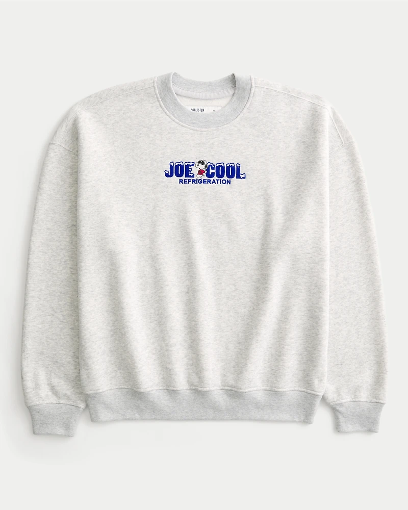 Boxy Snoopy Joe Cool Graphic Crew Sweatshirt