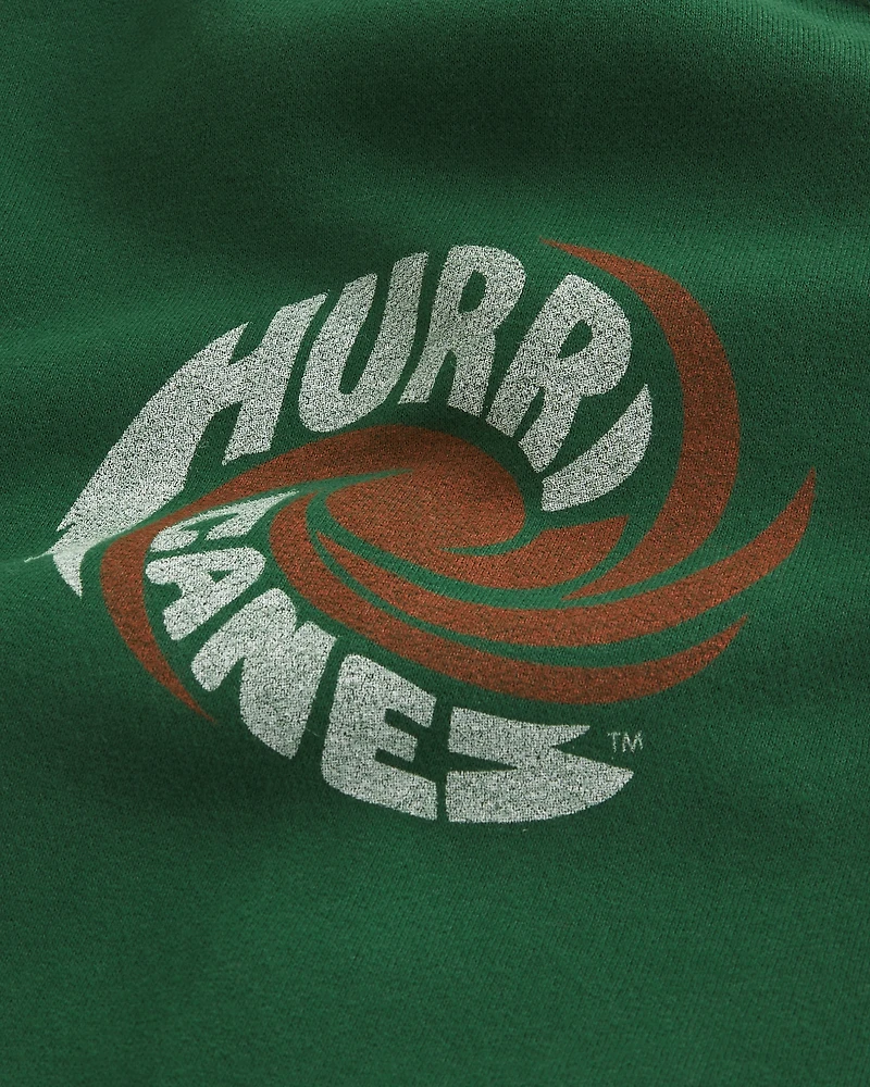 Boxy University of Miami Hurricanes Graphic Hoodie