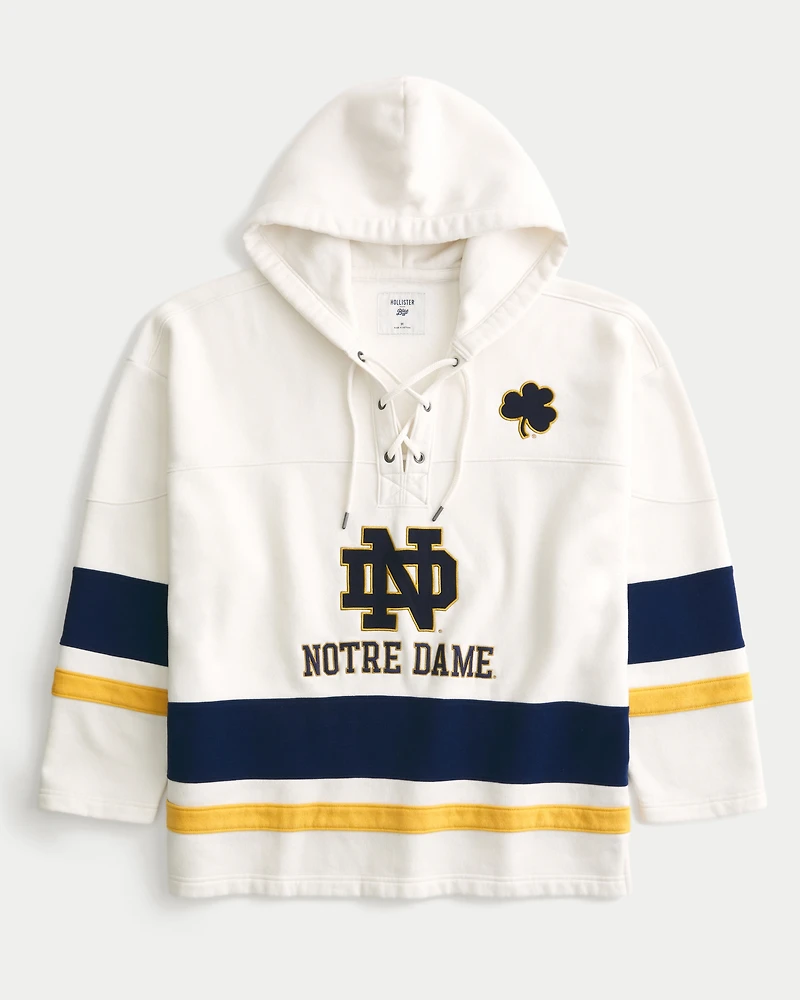 University of Notre Dame Fighting Irish Graphic Hockey Jersey Hoodie