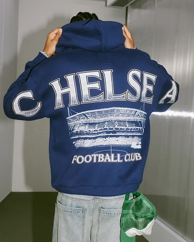 Chelsea Football Club Graphic Zip-Up Hoodie