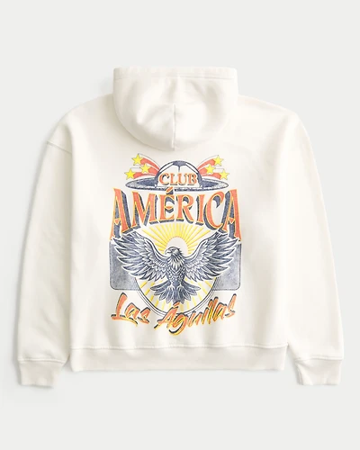 Boxy Club América Las Águillas Graphic Hoodie