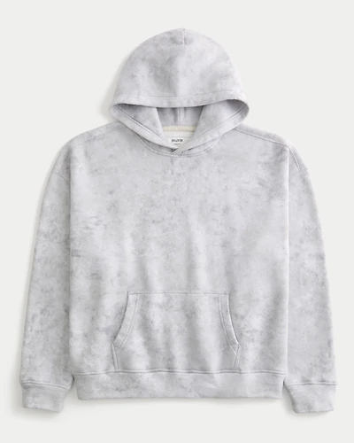 Boxy Wash Effect Hoodie