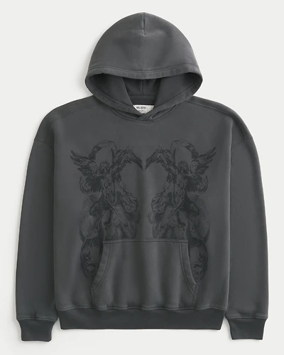 Boxy Graphic Hoodie
