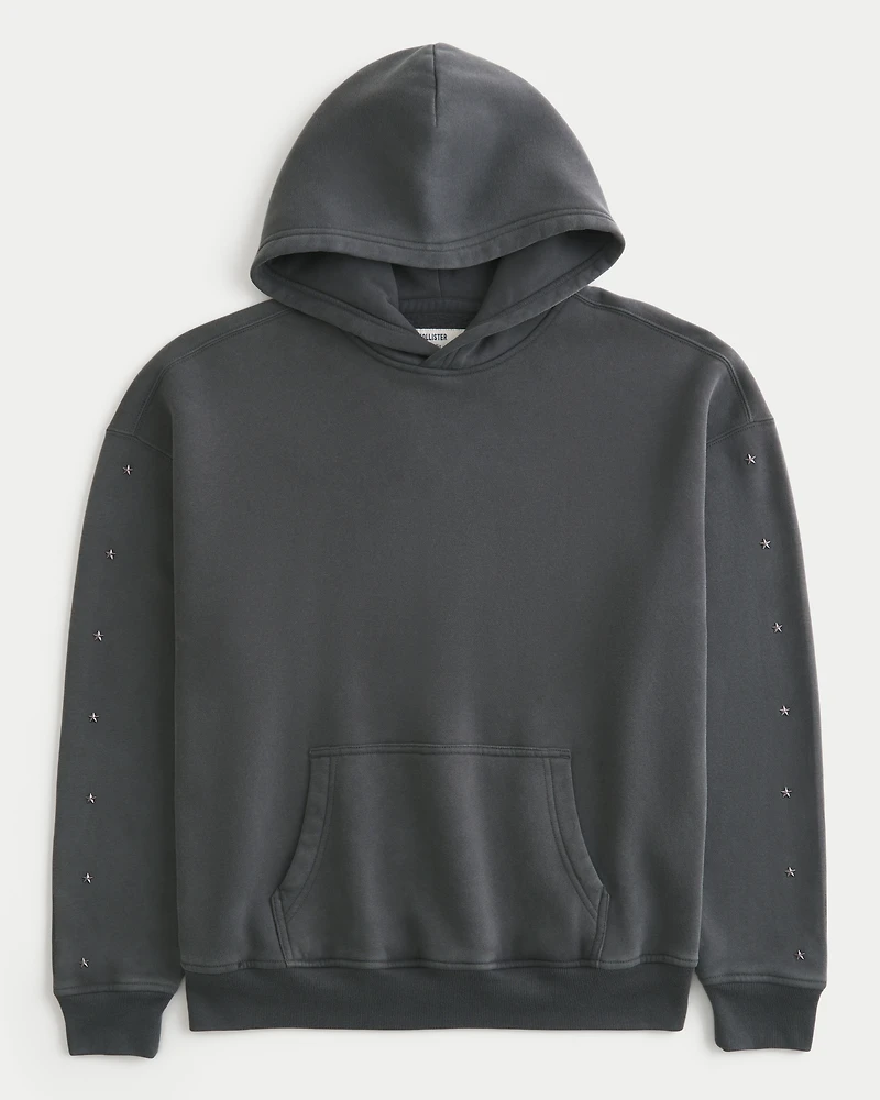 Boxy Star Detail Hoodie