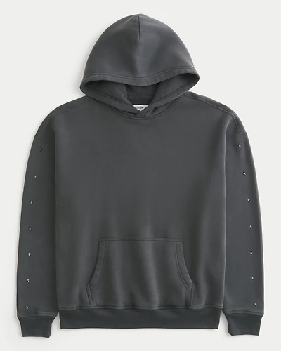 Boxy Star Detail Hoodie