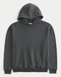 Boxy Star Detail Hoodie