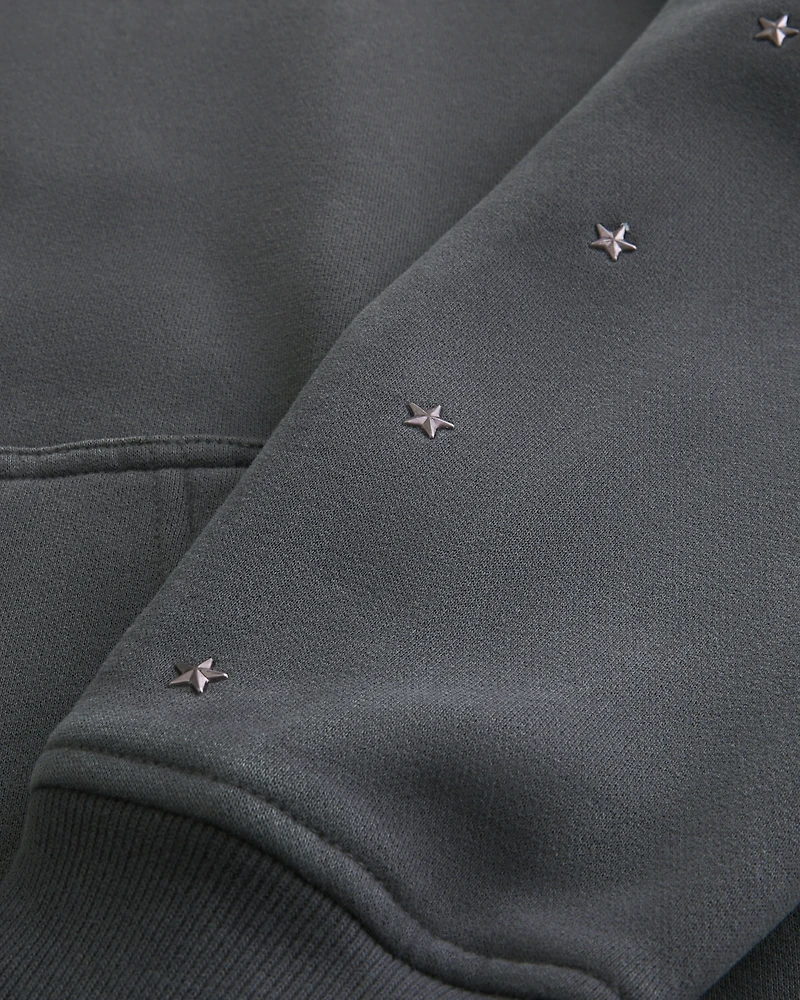 Boxy Star Detail Hoodie