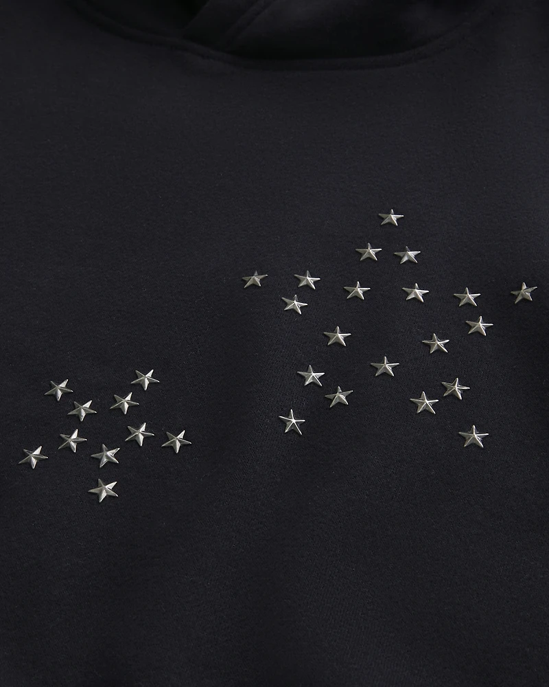 Boxy Star Detail Hoodie