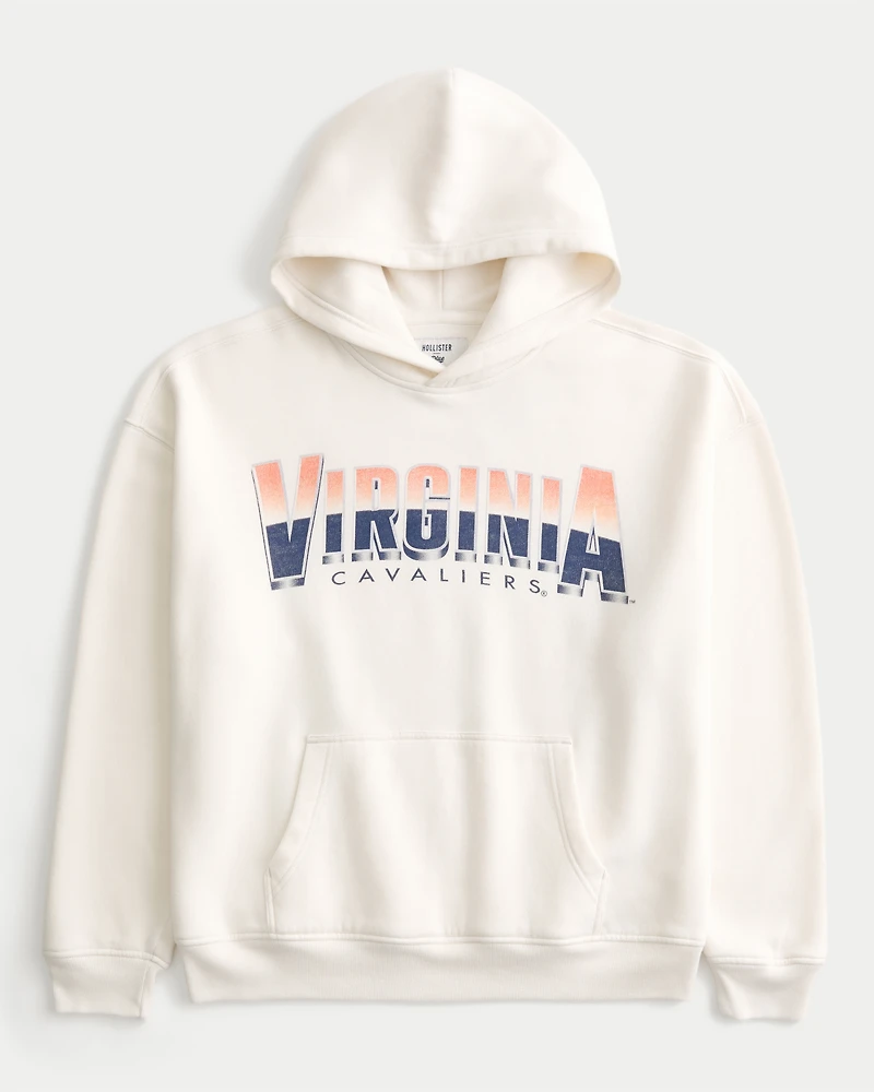 Boxy University of Virginia Cavaliers Graphic Hoodie