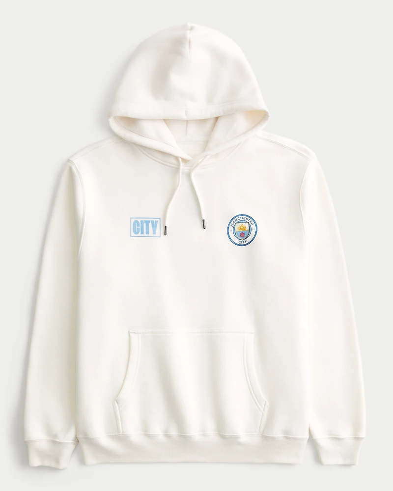 Relaxed Manchester City Graphic Hoodie