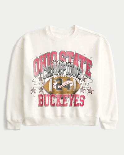 Ohio State Buckeyes National Champions Graphic Crew Sweatshirt