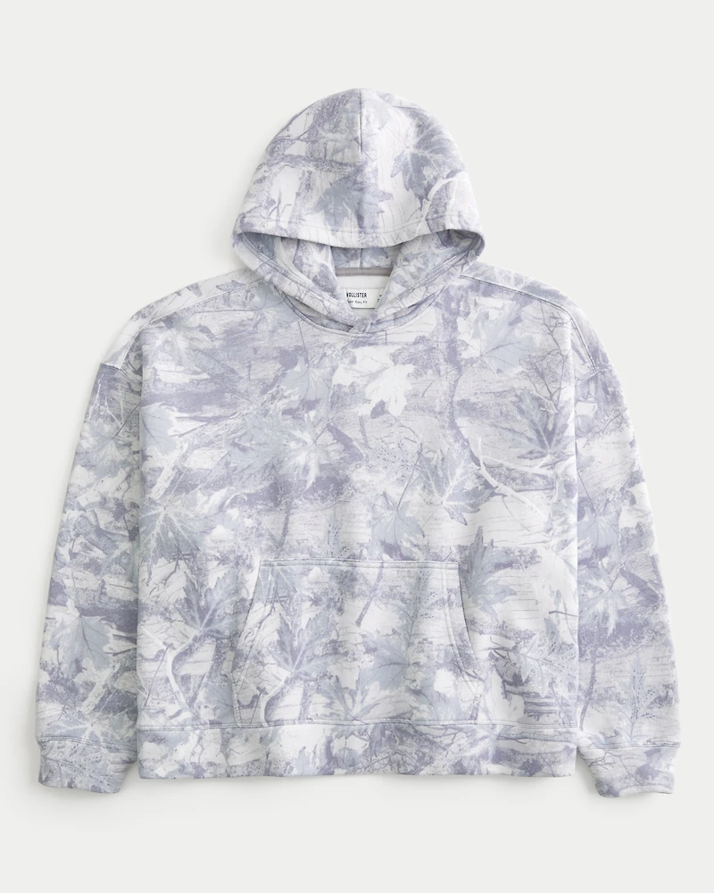 Hollister Feel Good Super Boxy Camo Hoodie