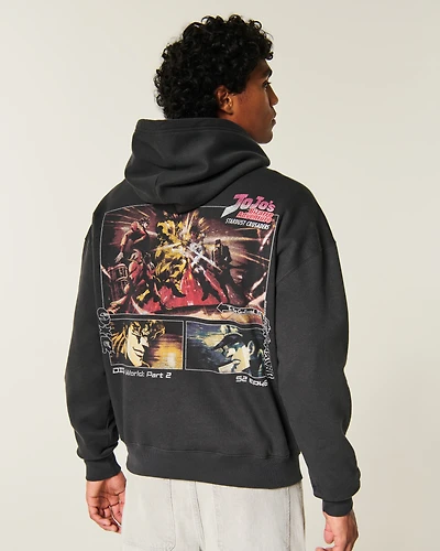 Boxy JoJo's Bizarre Adventure Graphic Hoodie