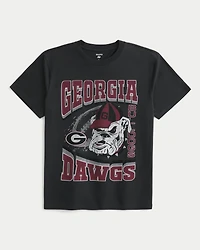 Relaxed Georgia Bulldogs Graphic Tee