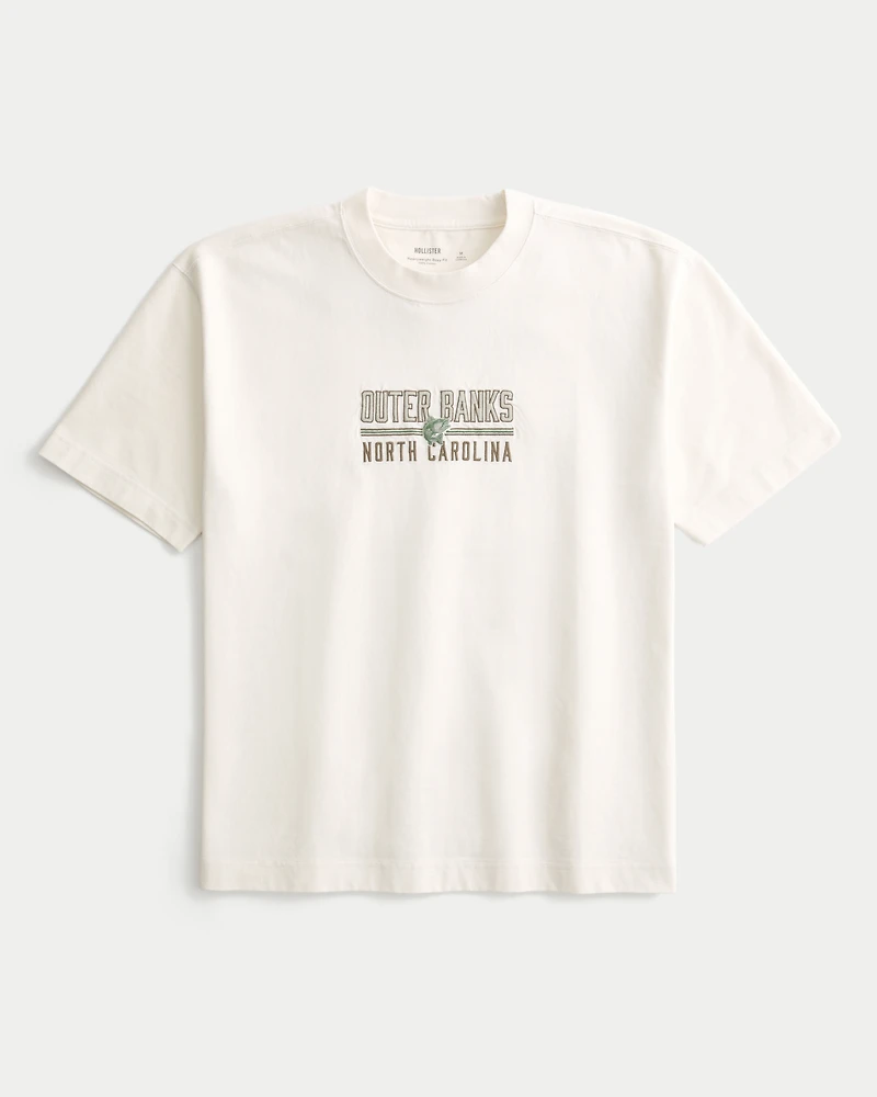 Boxy Heavyweight Outer Banks Graphic Tee