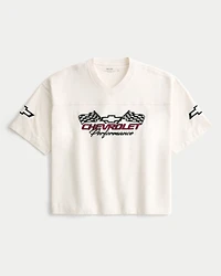 Baggy Heavyweight Crop Chevrolet Graphic Tee