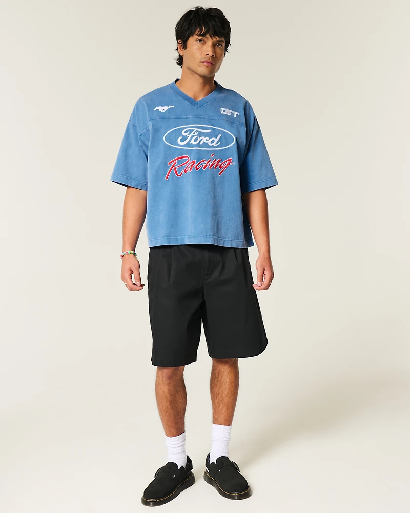 Baggy Heavyweight Crop Ford Graphic Tee