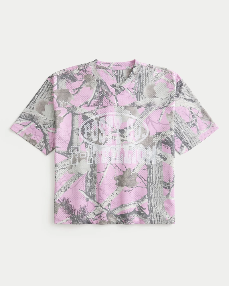 Boxy Crop Posty Co. Graphic Jersey