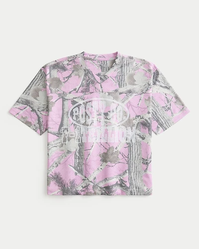 Boxy Crop Posty Co. Graphic Jersey