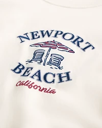 Boxy Heavyweight Newport Beach Graphic Tee