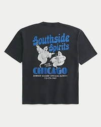 Baggy Cotton Southside Spirits Graphic Tee