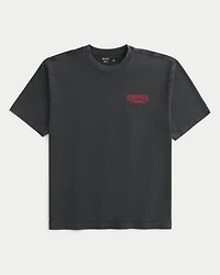Boxy Cotton Stranger Things Graphic Tee