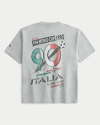 Boxy Heavyweight FIFA World Cup Italia Graphic Tee