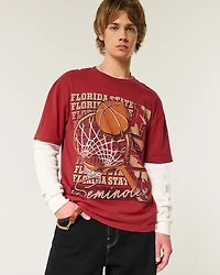 Boxy Florida State University Graphic Tee