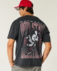 Boxy The Ohio State University Buckeyes Basketball Graphic Tee