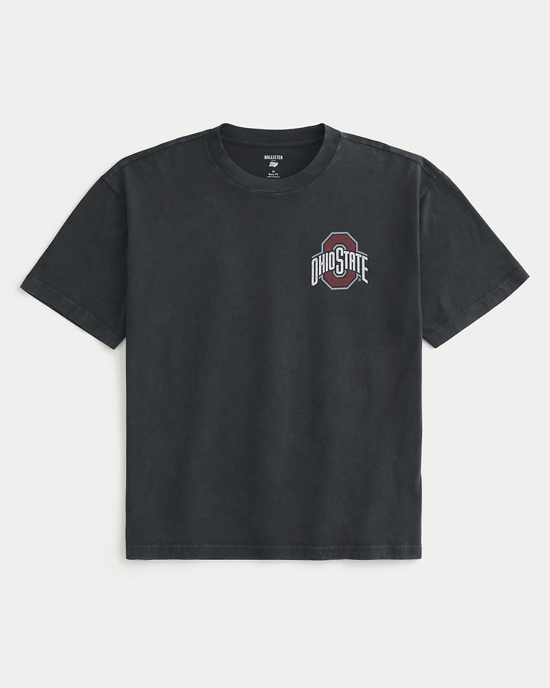 Boxy The Ohio State University Buckeyes Basketball Graphic Tee