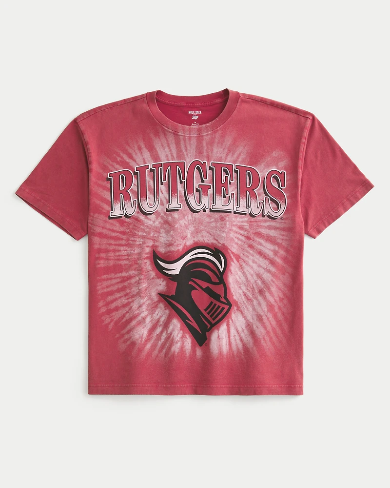 Boxy Rutgers Scarlet Knights Graphic Tee