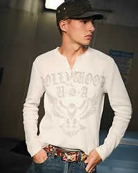 Hollywood Graphic Thermal Henley