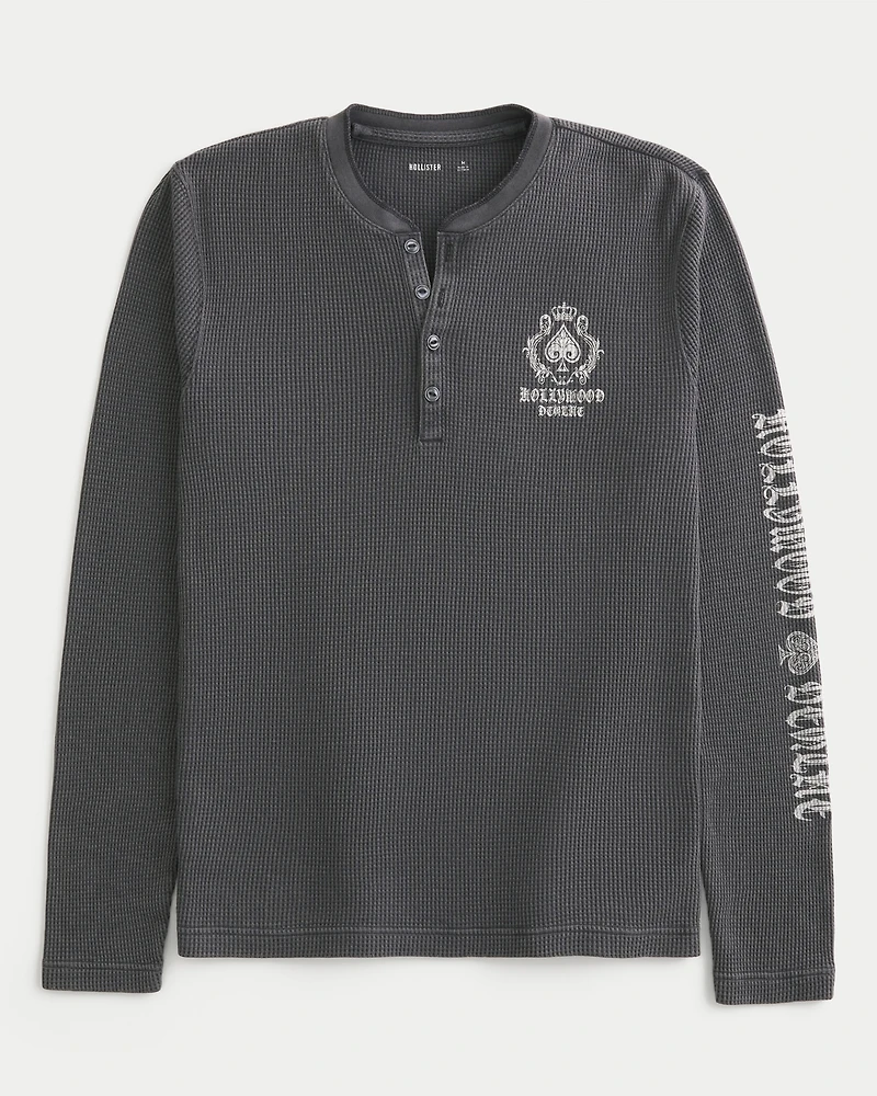 Hollywood Graphic Thermal Henley