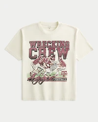 Boxy Texas A&M University Aggies Graphic Tee
