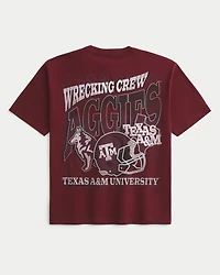 Boxy Texas A&M University Aggies Graphic Tee