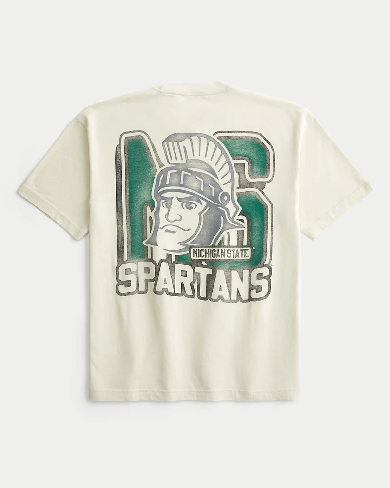 Boxy Michigan State Spartan Graphic Tee