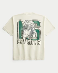 Boxy Michigan State Spartan Graphic Tee