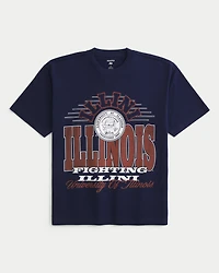 Boxy University of Illinois Graphic Tee