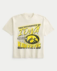 Boxy Iowa Hawkeyes Graphic Tee