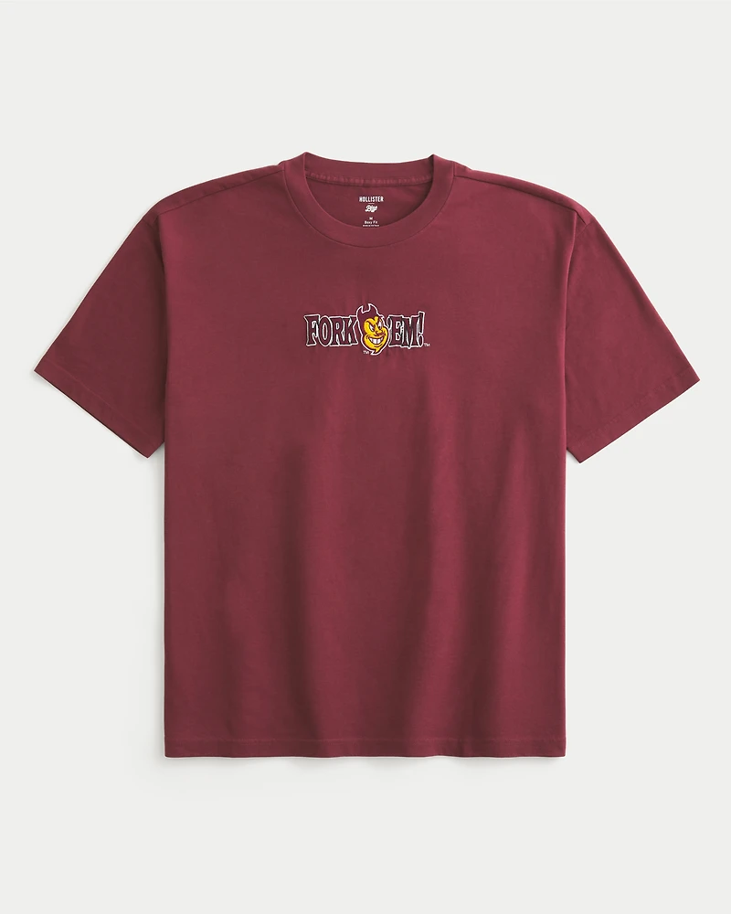 Boxy Arizona State University Sun Devils Graphic Tee
