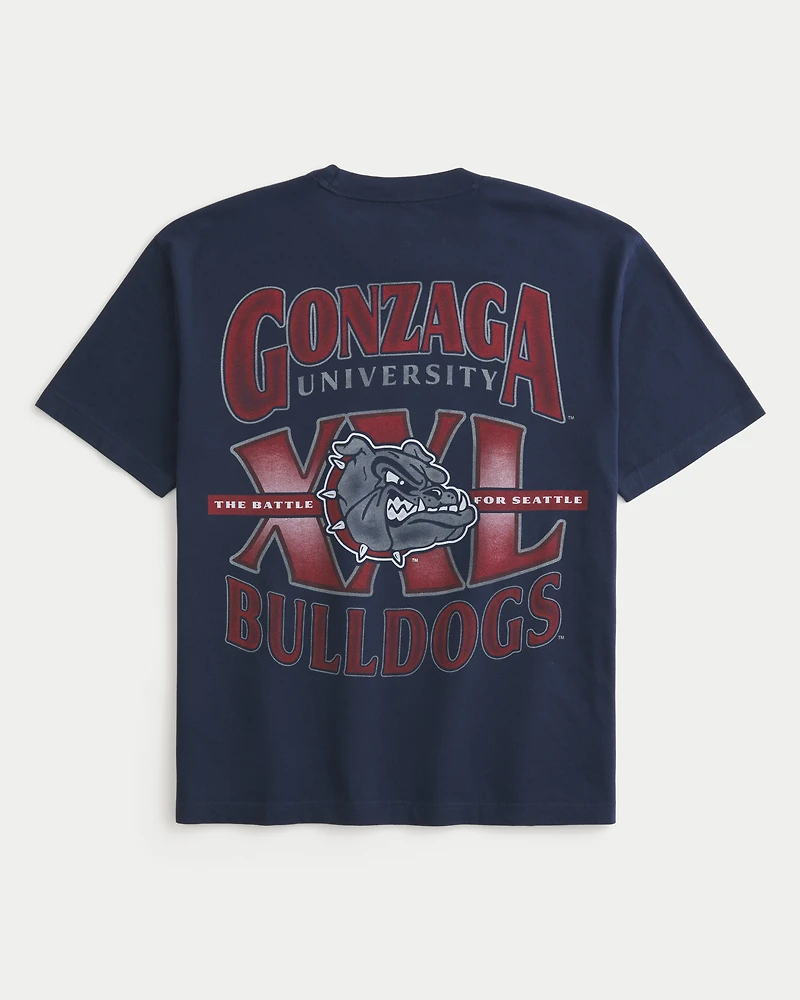 Boxy Gonzaga University Bulldogs Graphic Tee
